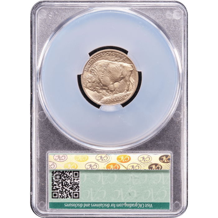 1913 Type 1 Buffalo Nickel (5c) Reverse Slab Image