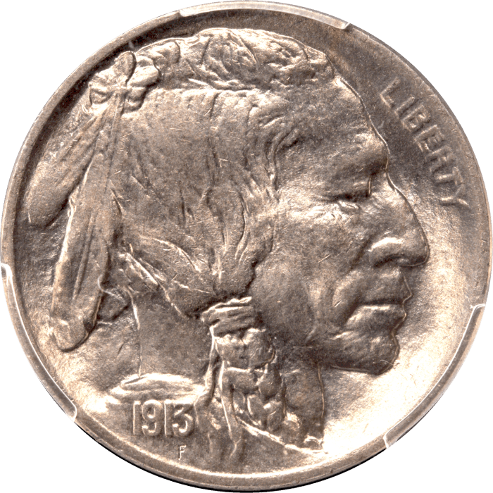 1913 Type 1 Buffalo Nickel (5c) Obverse Image