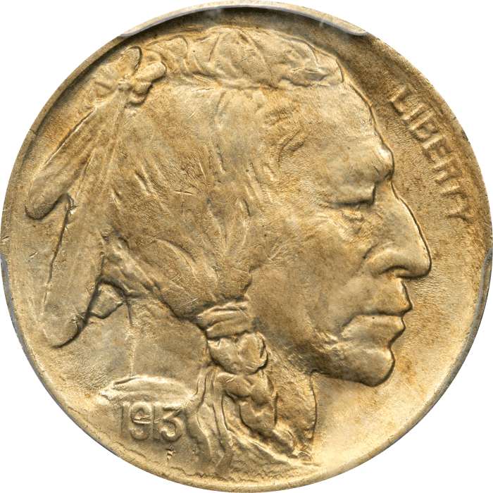 1913 Type 1 Buffalo Nickel (5c) OBVERSE Image