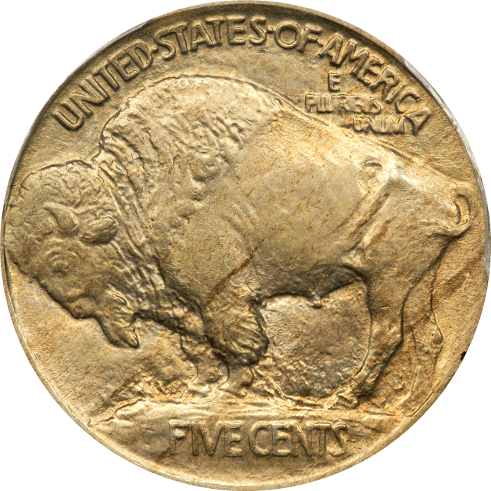1913 Type 1 Buffalo Nickel (5c) REVERSE Image