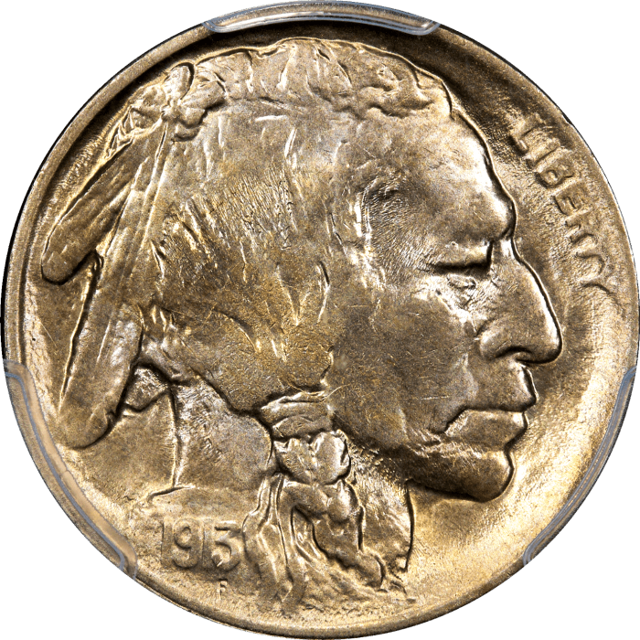 1913 Type 2 Buffalo Nickel (5c) Obverse Image