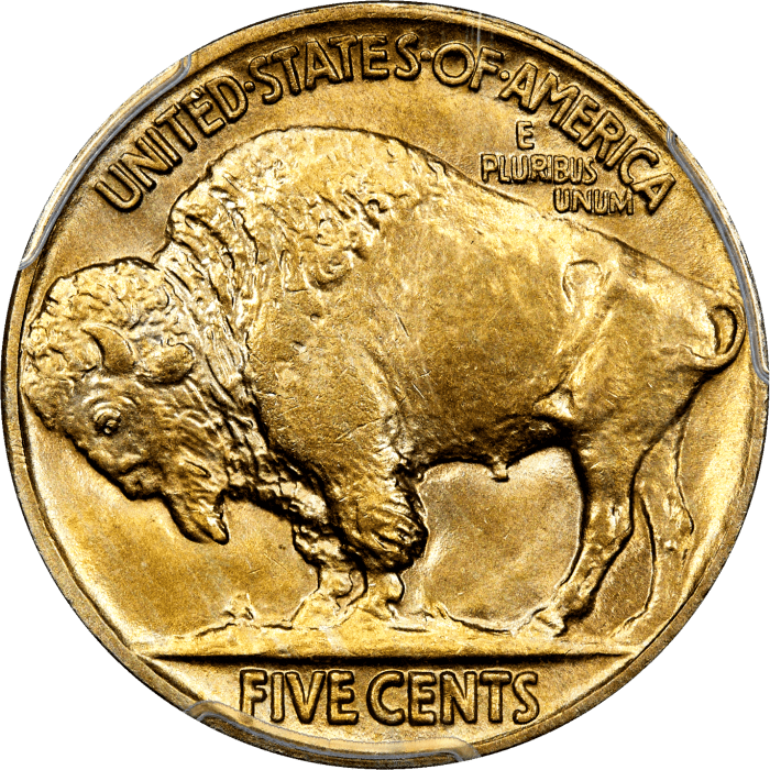 1913 Type 2 Buffalo Nickel (5c) Reverse Image