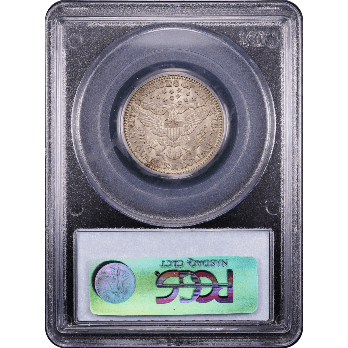 1914 Barber Quarter (25c) Reverse Slab Image