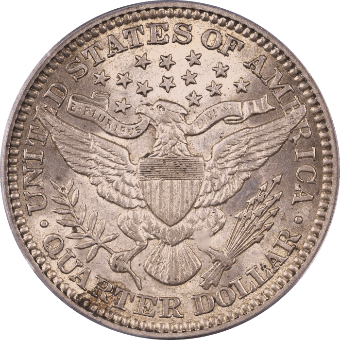 1914 Barber Quarter (25c) Reverse Image