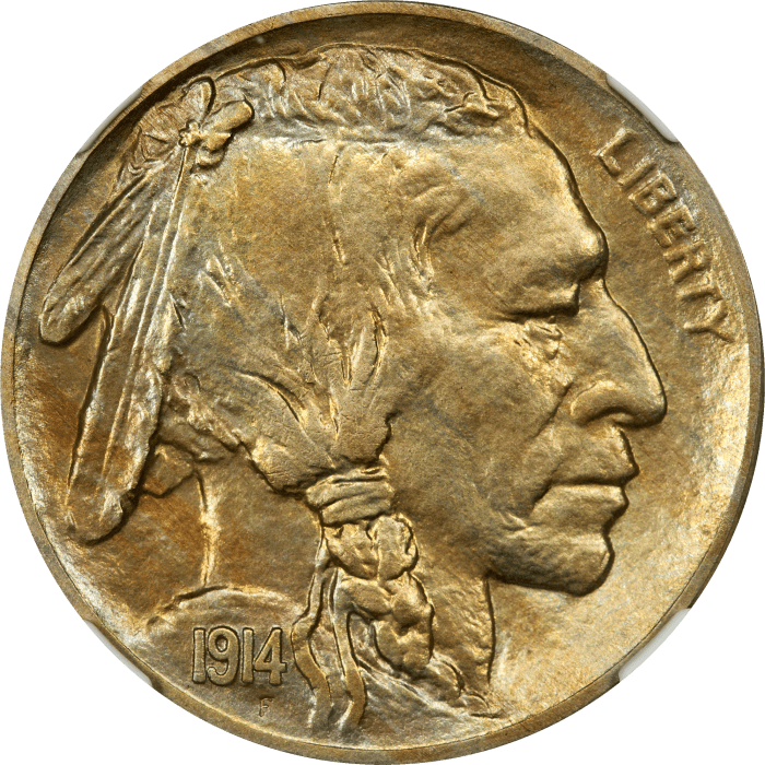 1914 Buffalo Nickel (5c) OBVERSE Image