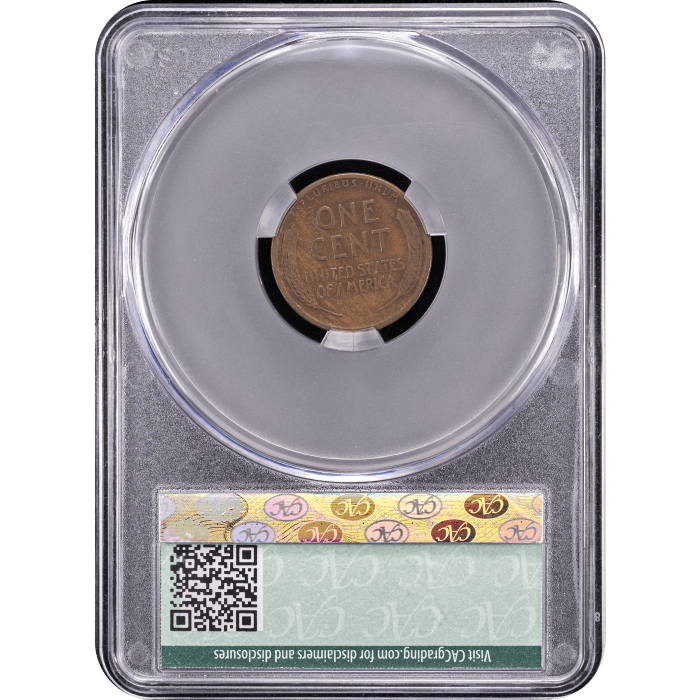 1914-D Lincoln Cent (1c) Reverse Slab Image