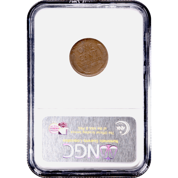 1914-D Lincoln Cent (1c) Reverse Slab Image