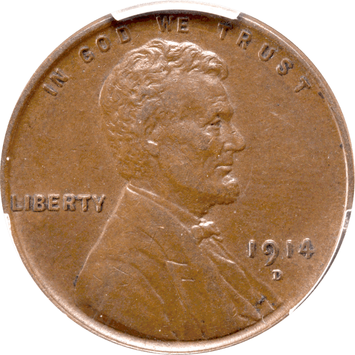 1914-D Lincoln Cent (1c) Obverse Image
