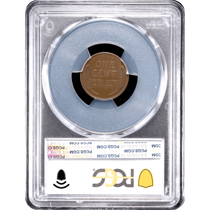 1914-D Lincoln Cent (1c) Reverse Slab Image