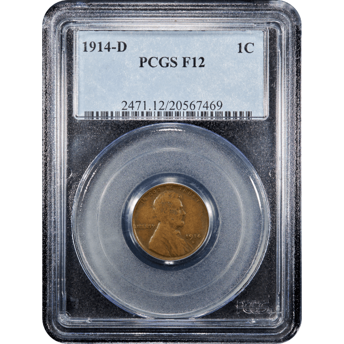 1914-D Lincoln Cent (1c) SLAB Image