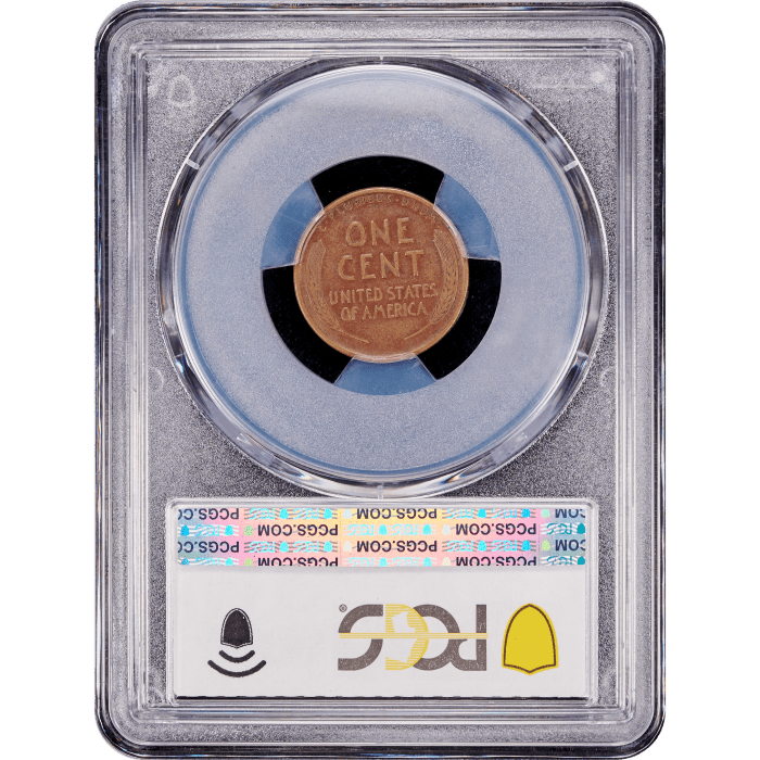 1914-D Lincoln Cent (1c) Reverse Slab Image