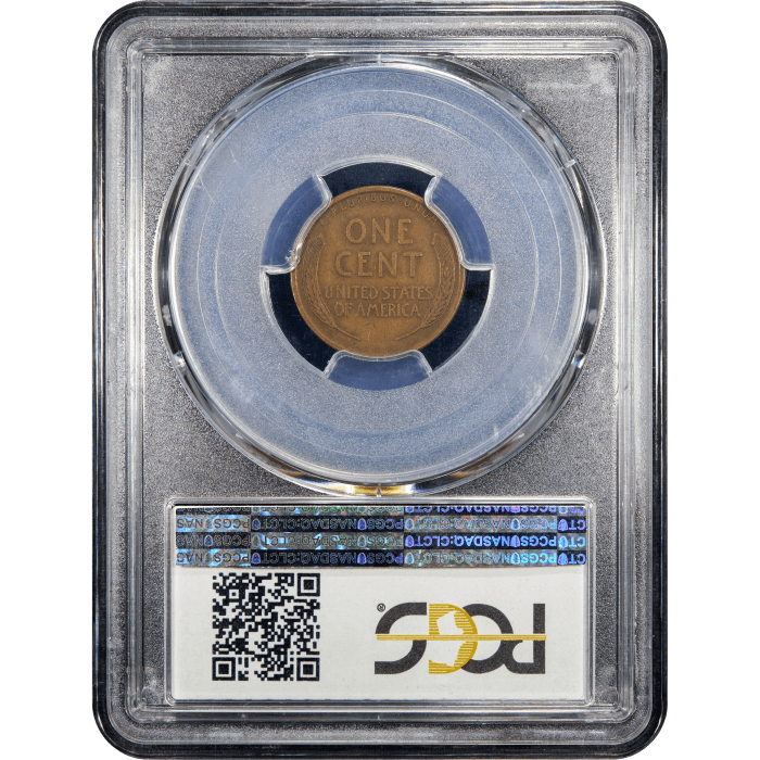 1914-D Lincoln Cent (1c) Reverse Slab Image