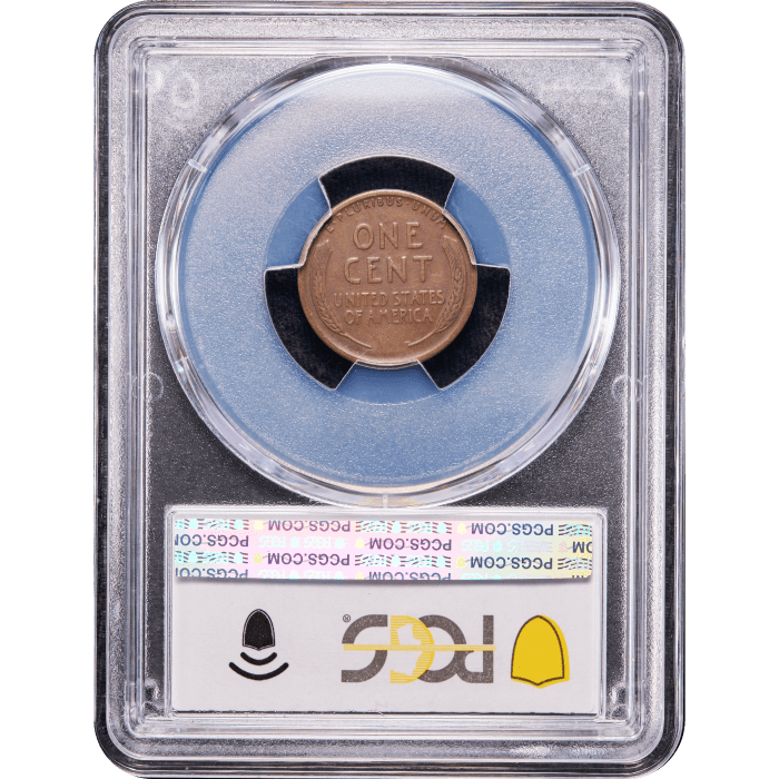 1914-D Lincoln Cent (1c) Reverse Slab Image