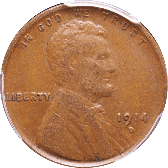 1914-D Lincoln Cent (1c) Obverse Image