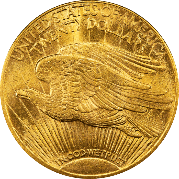 1914-S Saint Gaudens Double Eagle ($20) Reverse Image