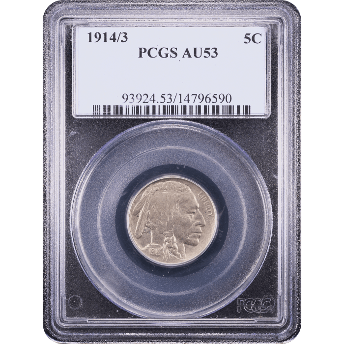 1914/3 Buffalo Nickel (5c) Obverse Slab Image