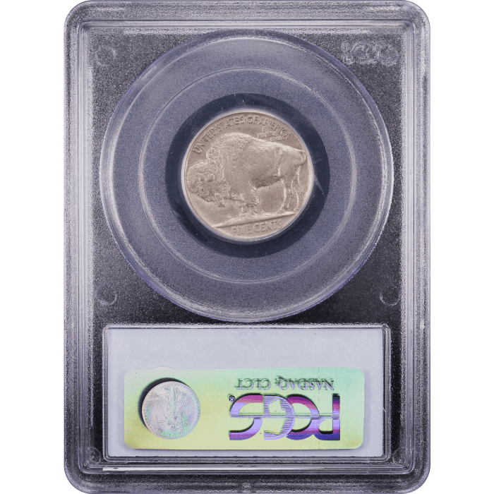 1914/3 Buffalo Nickel (5c) Reverse Slab Image