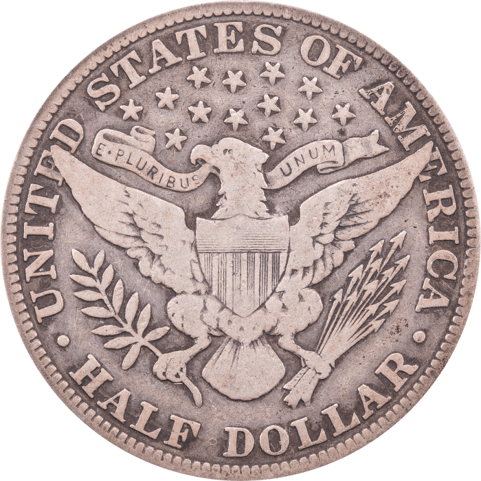 1915 Barber Half Dollar (50c) Reverse Image