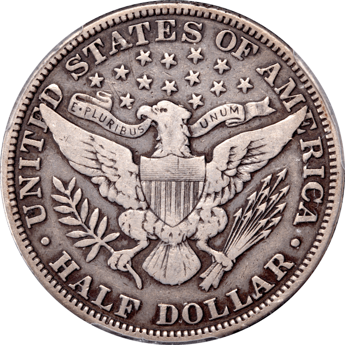 1915 Barber Half Dollar (50c) Reverse Image