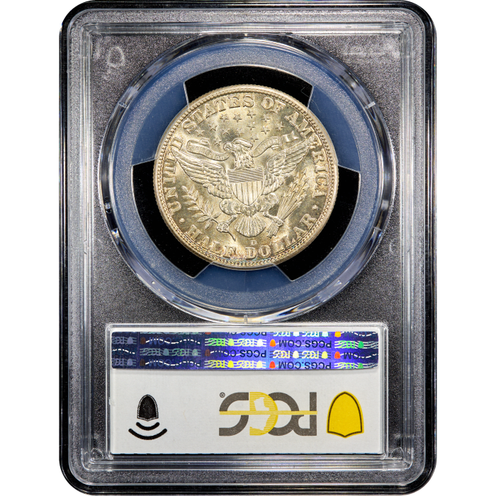 1915-D Barber Half Dollar (50c) Reverse Slab Image