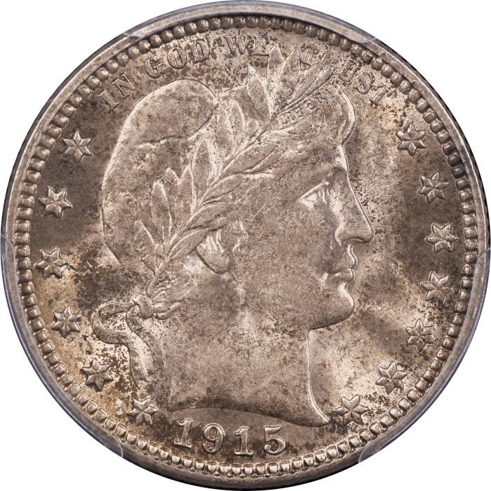 1915-D Barber Quarter (25c) Obverse Image