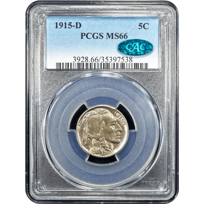 1915-D Buffalo Nickel (5c) SLAB Image