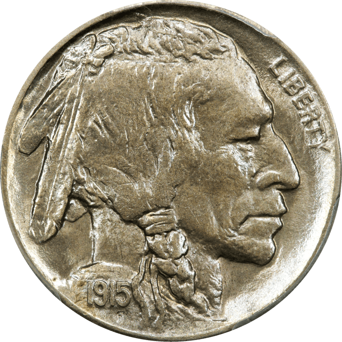 1915-D Buffalo Nickel (5c) OBVERSE Image