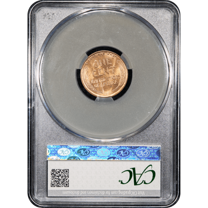 1915-D Lincoln Cent (1c) Reverse Slab Image