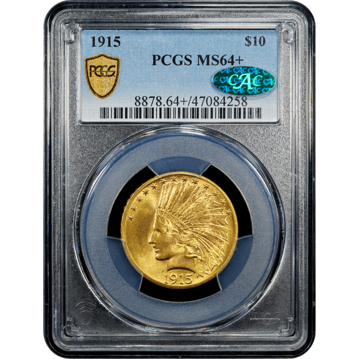 1915 Indian Gold Eagle ($10) SLAB Image