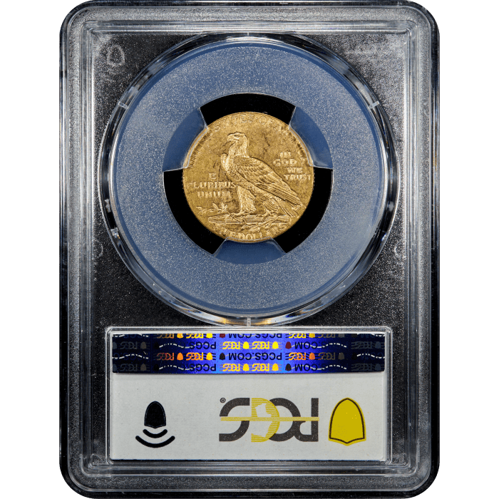 1915 Indian Gold Half Eagle ($5) SLAB Image