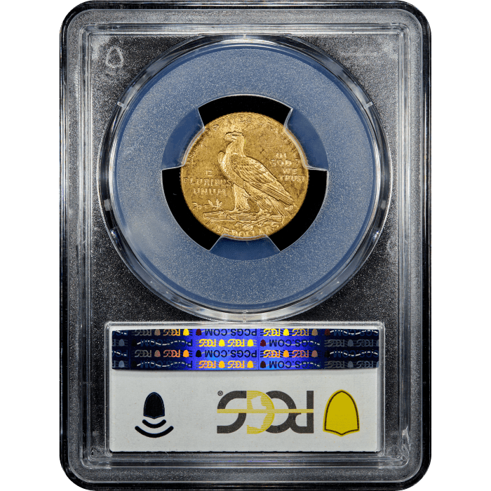 1915 Indian Gold Half Eagle ($5) SLAB Image