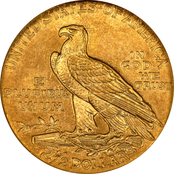 1915 Indian Gold Quarter Eagle ($2.50) REVERSE Image