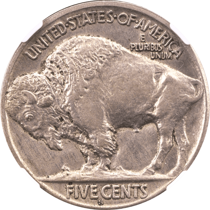 1915-S Buffalo Nickel (5c) REVERSE Image
