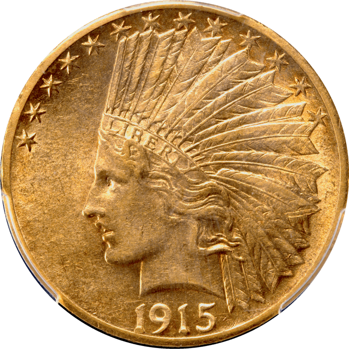 1915-S Indian Gold Eagle ($10) Obverse Image