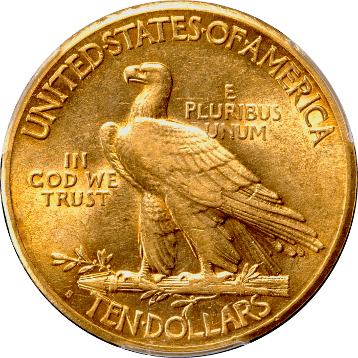 1915-S Indian Gold Eagle ($10) Reverse Image