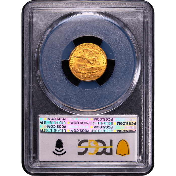 1915-S Panama-Pacific Commem Gold Quarter Eagle ($2.50) Reverse Slab Image
