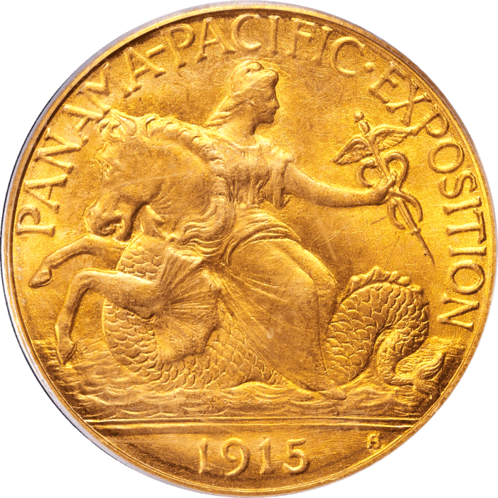 1915-S Panama-Pacific Commem Gold Quarter Eagle ($2.50) OBVERSE Image