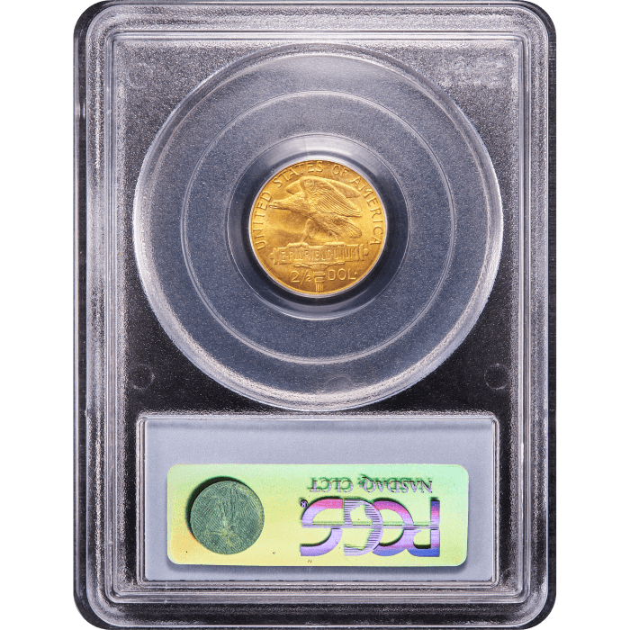 1915-S Panama-Pacific Commem Gold Quarter Eagle ($2.50) Reverse Slab Image