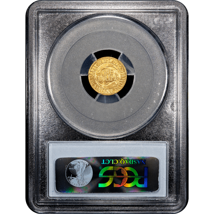 1915-S Panama-Pacific Commemorative Gold Dollar ($1) Reverse Slab Image