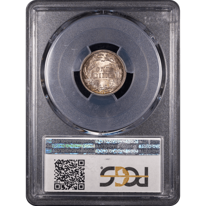 1916 Barber Dime (10c) Reverse Slab Image