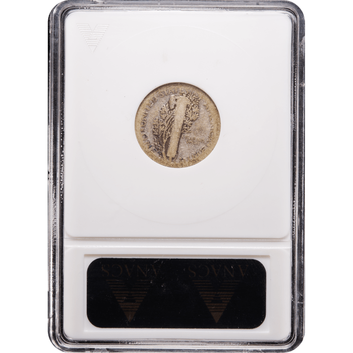 1916-D Mercury Dime (10c) Reverse Slab Image