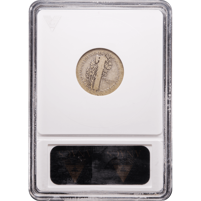 1916-D Mercury Dime (10c) Reverse Slab Image