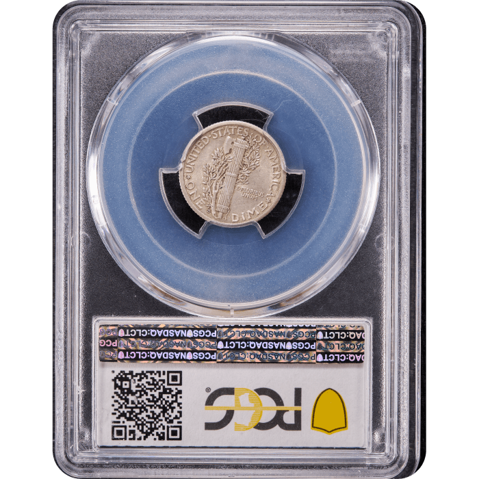 1916-D Mercury Dime (10c) Reverse Slab Image