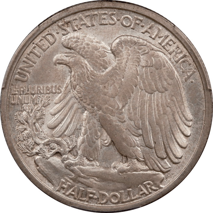 1916-D Walking Liberty Half (50c) Reverse Image
