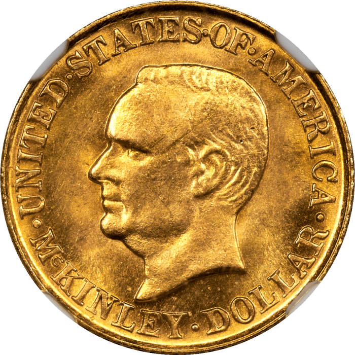 1916 McKinley Commemorative Gold Dollar ($1) Obverse Image