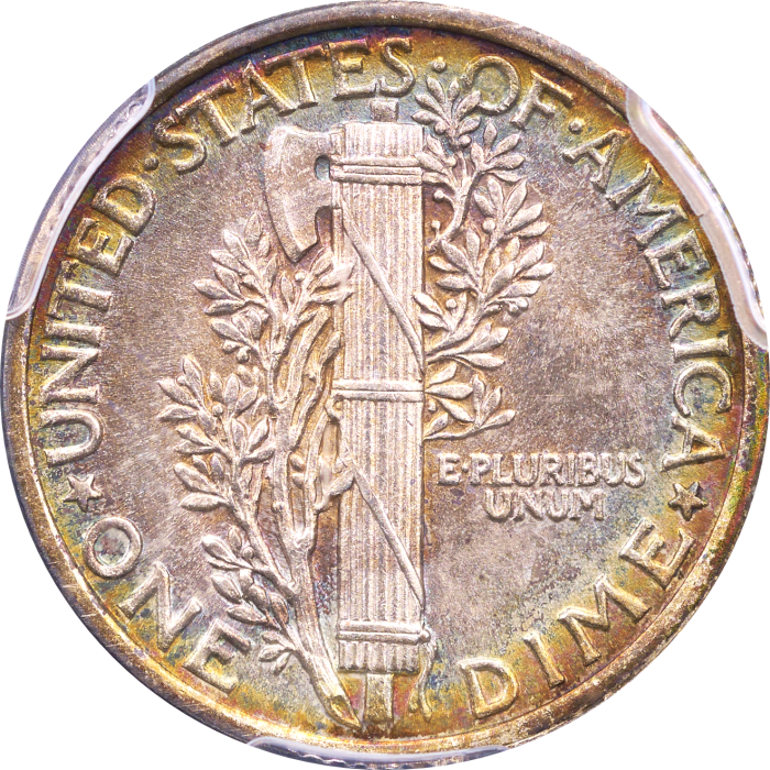 1916 Mercury Dime (10c) Reverse Image