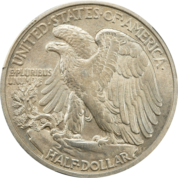 1916-S Walking Liberty Half Dollar (50c) REVERSE Image