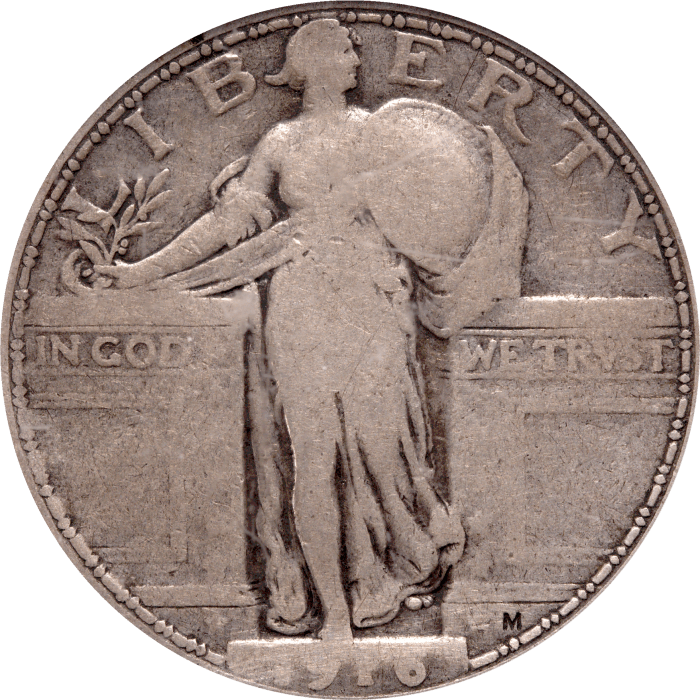 1916 Standing Liberty Quarter (25c) OBVERSE Image