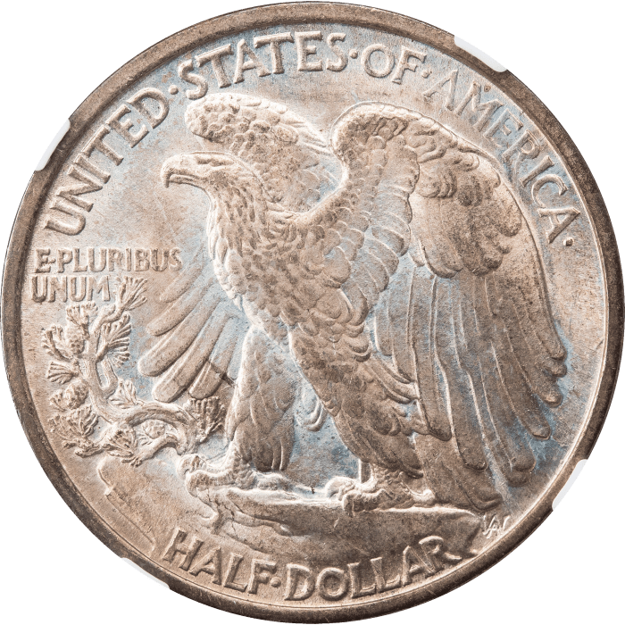 1916 Walking Liberty Half Dollar (50c) REVERSE Image