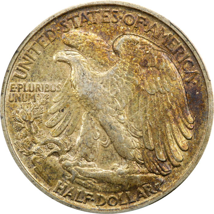 1917-D Reverse Walking Liberty Half Dollar (50c) Reverse Image